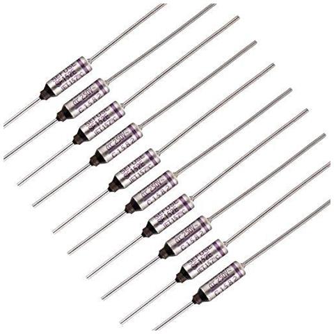 Sf152e Sefuse 10a 250v Termici Con Fusibile 157 Gradi Celsius Tagli Termici (confezione Da 10 Pezzi) - Foto 1