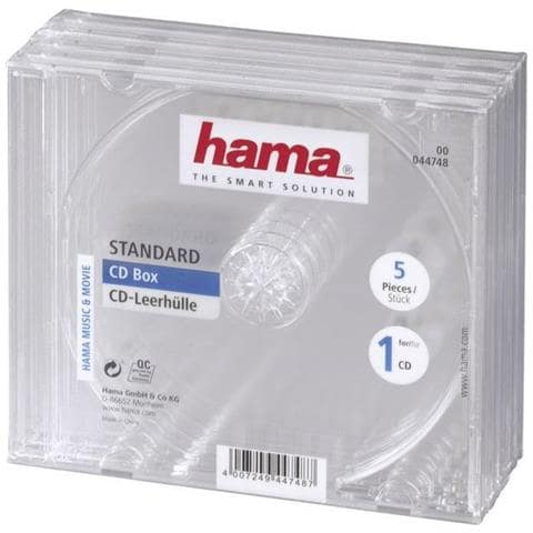 CD / CD-ROM sleeves, clear, 5 pack 1dischi Trasparente - Foto 2