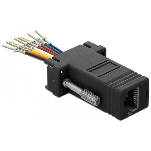 66166 cavo di interfaccia e adattatore Sub-D Rj-45 Nero, Acciaio inossidabile - Foto 2