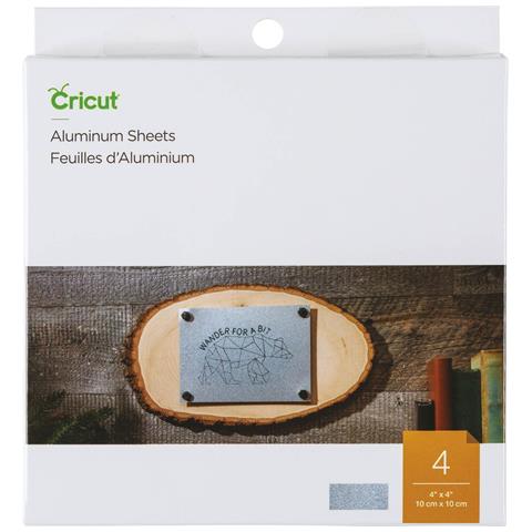 4 Fogli Per Incisione In Alluminio 10 X 10 Cm - Cricut - Foto 2
