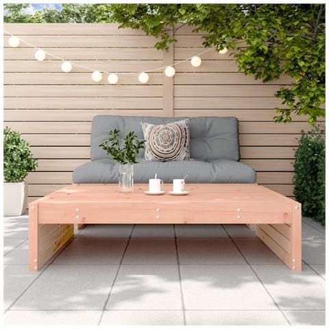 Poggiapiedi Da Giardino 120x80 Cm In Legno Massello Di Douglas - Foto 3