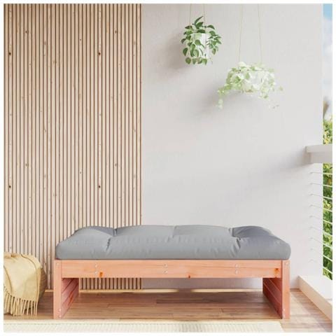 Poggiapiedi Da Giardino 120x80 Cm In Legno Massello Di Douglas - Foto 1