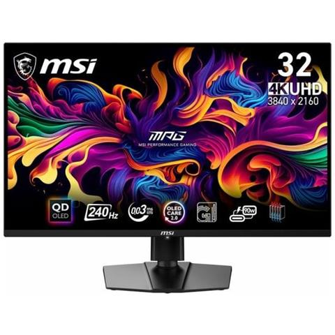 Monitor 31.5" QDOLED Gaming MPG 321URX QD-OLED 4K Ultra HD 3840x2160 Pixel Tempo di Risposta 1 ms Frequenza di Aggiornamento 240 (Hz) - Foto 1