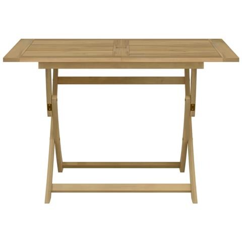 Tavolo Da Giardino Pieghevole 120x70x75cm Legno Massello Acacia - Foto 2