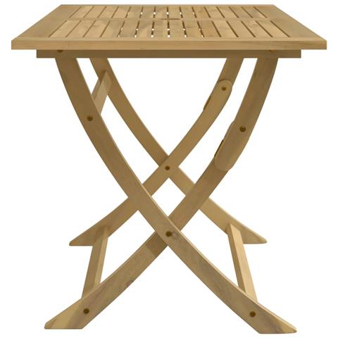 Tavolo Da Giardino Pieghevole 120x70x75cm Legno Massello Acacia - Foto 8