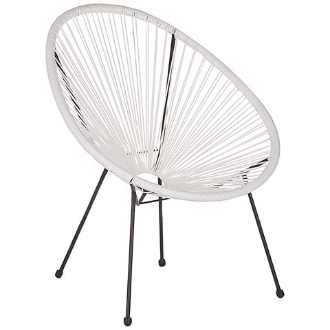 Set Di 2 Sedie Spaghetti Rattan Bianco Acapulco Ii - Foto 5