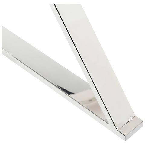 Tavolo Da Pranzo Attica Bianco 120 Cm 70 Cm Vetro Temperato - Foto 2