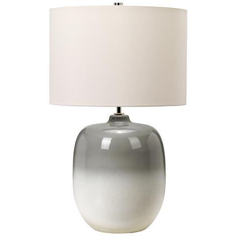 Lampada Scrivania Chalk Farm Porcellana Grigio Chiaro Gesso Bianco 1 Luce E27 - Foto 2