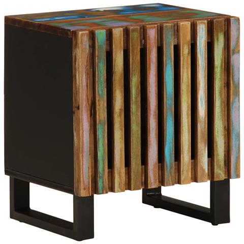 Comodini 2pz 40x34x46 Cm In Legno Massello Di Recupero - Foto 2