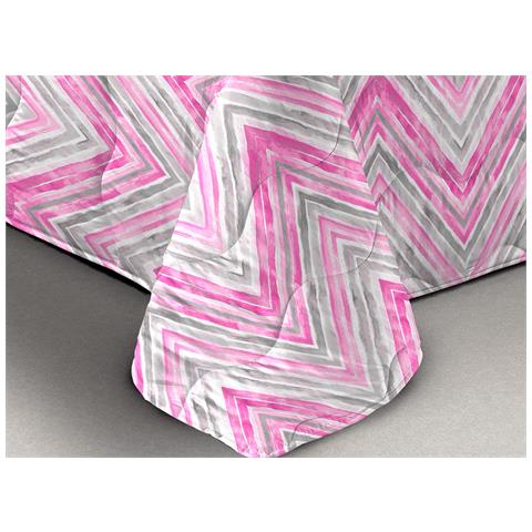 Trapunta Piumone Letto Invernale Imbottita 300gr Scaldanotti Zaira 2 Piazze Rosa - Foto 2