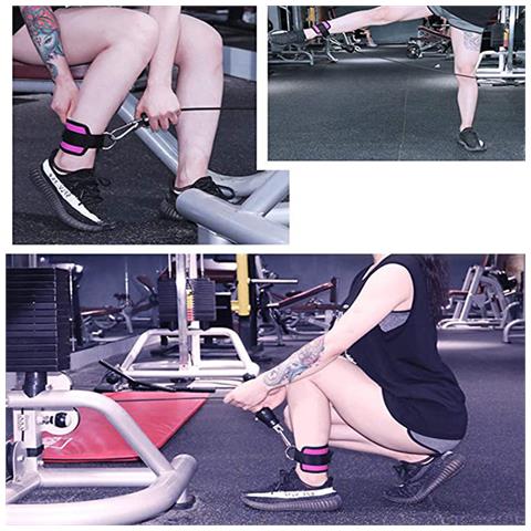 Cinturini Alla Caviglia Fitness Cinturino Alla Caviglia Kickbacks Black - Foto 2