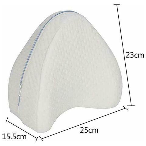 Cuscino Per Gambe Memory Foam Supporto Ortopedico Ginocchia Schiena Lavabile - Foto 2