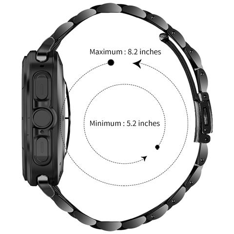 Cinturino Per Orologio In Acciaio Inossidabile Per Samsung Galaxy Watch 7 Ultra 47mm Black - Foto 2