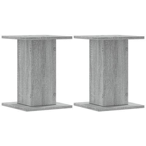 Supporti Altoparlanti 2 Pz Grigio Sonoma 30x30x40cm Multistrato - Foto 2