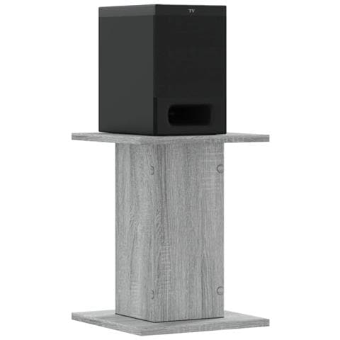 Supporti Altoparlanti 2 Pz Grigio Sonoma 30x30x40cm Multistrato - Foto 3