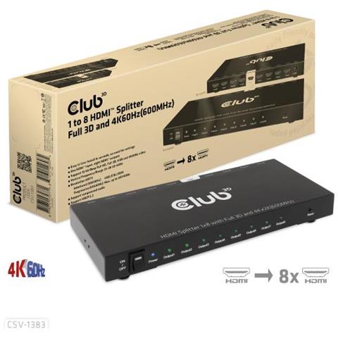Csv-1383 Ripartitore Video Hdmi 8x Hdmi - Foto 3