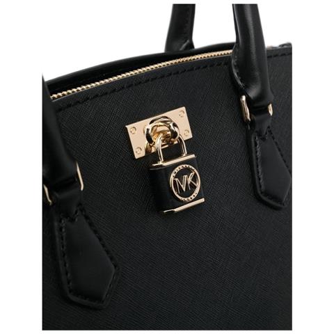 Sm Satchel Borsa Shopper Pelle Di Mucca Borse Donna Nero Eu One Size, 30s3gr0s1l-001 - Foto 3