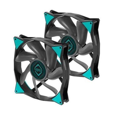 Kit da 2 Ventole per Case PC ICT 71482 Colore Nero - Foto 1