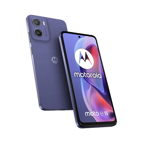 Moto E15 4G 64GB 2GB Ram Display 6.67" Main Camera 32MP Doppia SIM Android 14 Go Edition 4G USB tipo-C 5200 mAh Fresh Lavander - Foto 1