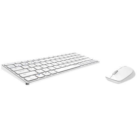 9600M tastiera Mouse incluso Ufficio QWERTZ Tedesco Bianco - Foto 2