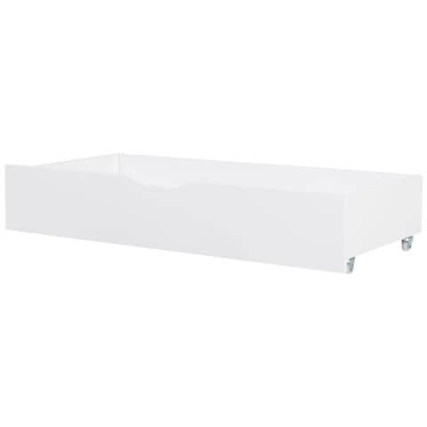 Set Di 2 Cassetti Contenitori Per Letto Legno Di Pino Cronat Bianco - Foto 7