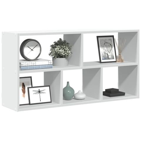 Scaffale A Parete Bianco 100x25x50 Cm In Legno Multistrato - Foto 1