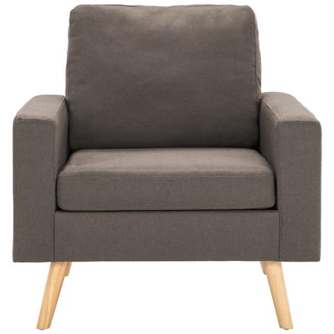 Lusso Casadino -  Poltrona Tortora In Tessuto - Foto 2