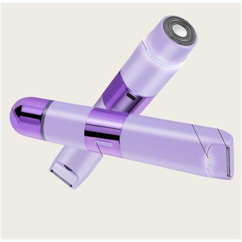 Epilatore Elettrico 2-in-1 A Doppia Testina Per Il Corpo Da Donna Purple - Foto 2