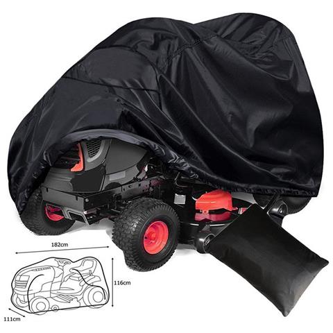Copertura Impermeabile Per Tosaerba - Tessuto Oxford 210d, Protezione Antipolvere Per Trattorini Black Xxl - Foto 2
