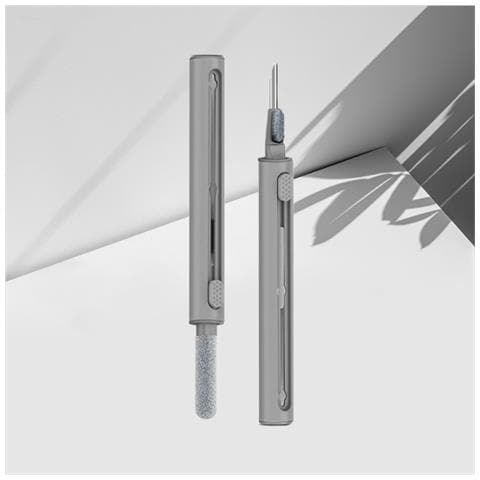 Spazzola Di Pulizia 2.0 Per Auricolari Bluetooth - Penna Multifunzione Per Auricolari, Tastiere E Altro Grey - Foto 4