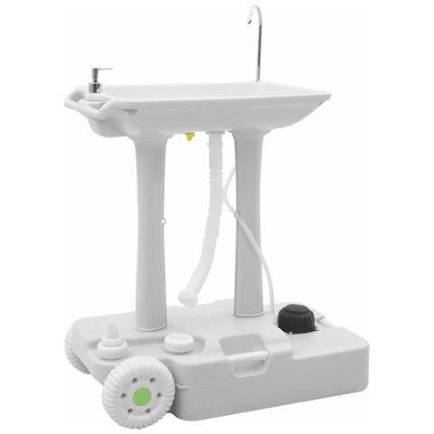 Lavandino portatile da campeggio Grigio 72 x 42 x 103 cm - Foto 1