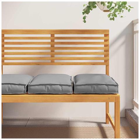 Cuscino per seduta pallet 2 pcs Grigio 40 x 40 x 8 cm - Foto 2