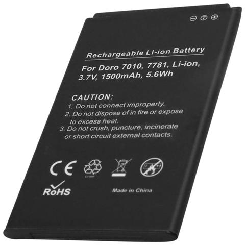 Batteria Di Ricambio Per Doro 7010 / 7781 Li-ion 3,7v 1500mah 5,6 Wh - Foto 1