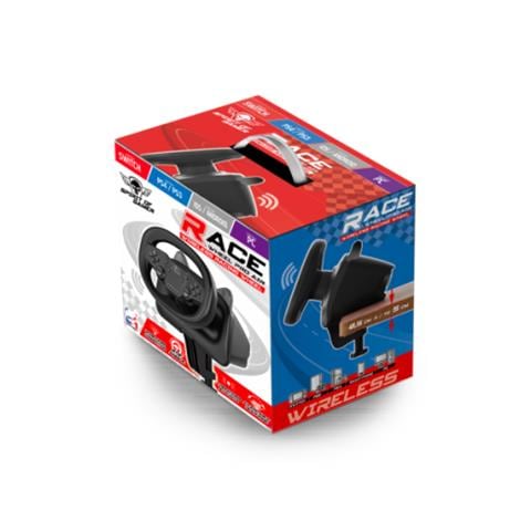 RACE WHEEL PRO AIR Nero Bluetooth /USB Volante Android, Nintendo Switch, PC, PlayStation 4, PlayStation 5, iOS - Foto 2