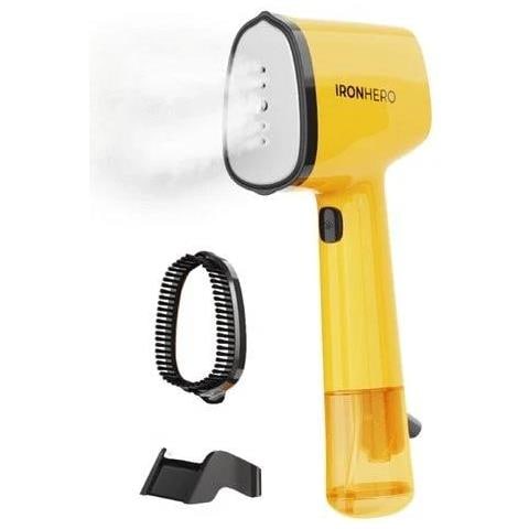 STIRATORE VERTICALE 1500 W VAP. 2 GR /MIN SPAZZ. SILICONE GIALLO - Foto 1