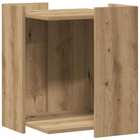 Recinto Lettiera Rovere Artigianale 42x42x51 cm in Truciolato - Foto 1