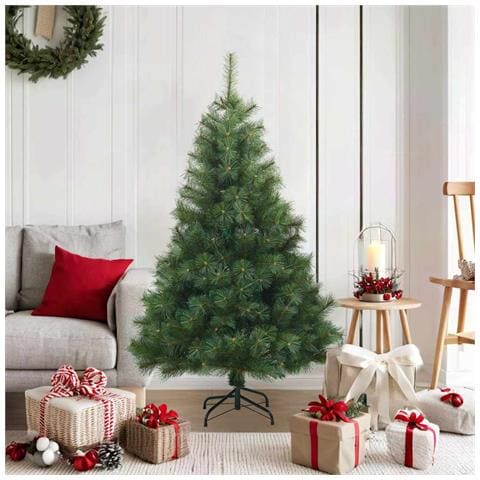 Albero di Natale Artificiale con Rami Pieghevoli Verde 120 cm - Foto 2