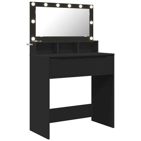 Tavoli da Trucco per Camera da Letto Nero 80 x 39,6 x 135 cm - Foto 1