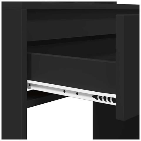 Tavoli da Trucco per Camera da Letto Nero 80 x 39,6 x 135 cm - Foto 9