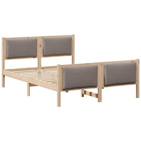 Struttura del letto con testiera Talpa 135 x 190 cm Tessuto - Foto 1