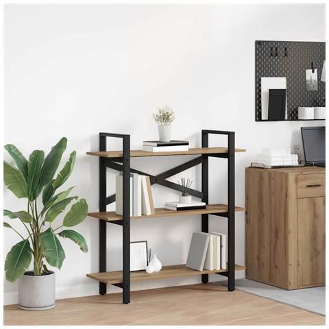 Libreria Rovere artigianale 100 x 33,5 x 102 cm - Foto 2