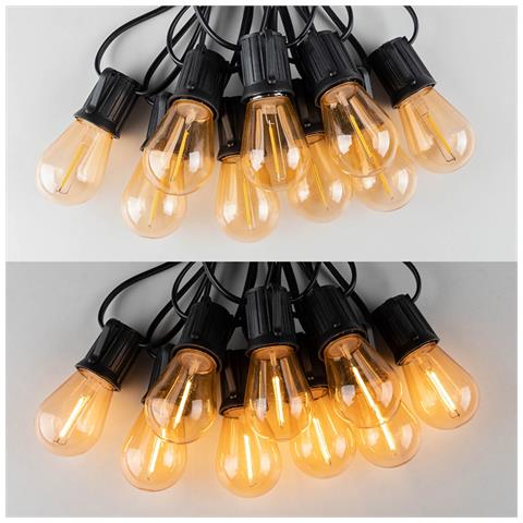 Catena Luminosa Decorativa A Led Da 15m - 1w, Spina Ue, Illuminazione Esterna Impermeabile 15 Metri - Foto 1