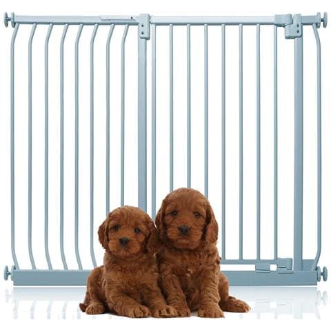 Bettacare Cancelletto Per Cani Elite Extra Alto, 125cm - 134cm, Grigio Opaco, Extra Alto Con 100cm Di Altezza - Foto 1