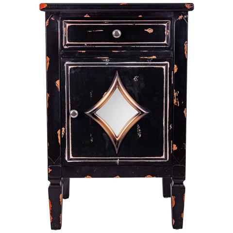 Comodino In Legno Nero 48x36x76 - Foto 2