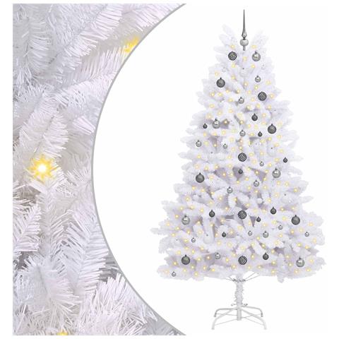 Albero di Natale artificiale Bianco 120 x 120 x 240 cm - Foto 1