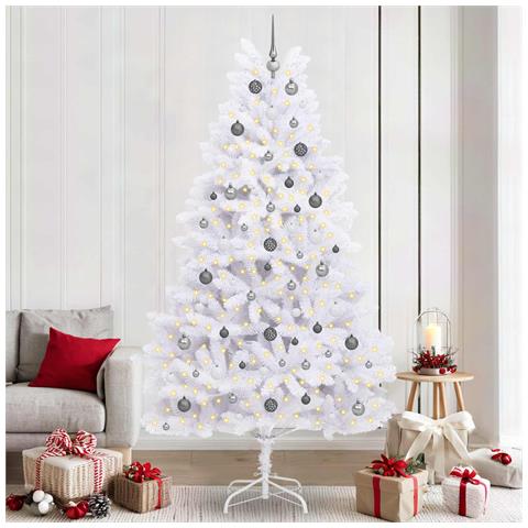 Albero di Natale artificiale Bianco 120 x 120 x 240 cm - Foto 2