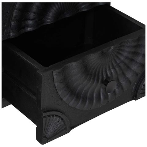Mobile TV con cassetto con lo scaffale Nero 105 x 30 x 54 cm - Foto 9