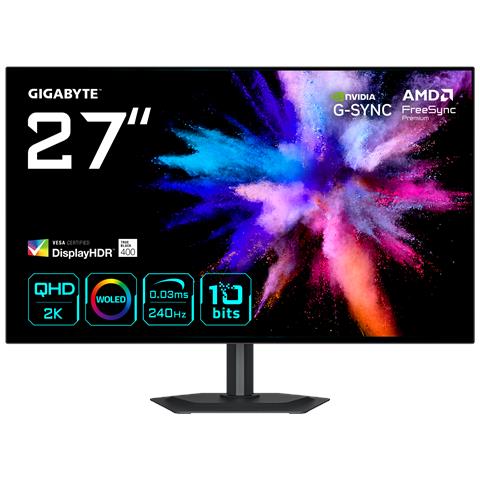 GO27Q24G Monitor Gaming OLED 27” 2K QHD - 2560 x 1440, 240Hz, 0.03ms, 275 cd /m², FreeSync Premium, G-Sync Compatibile, HDMI 2.1, DisplayPort 1.4 - Foto 1