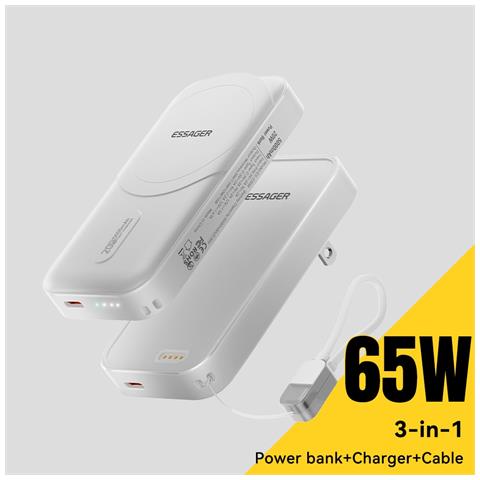 Power Bank - Bianco, 5000 mAh - Foto 2