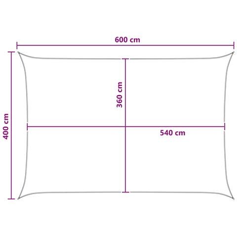 Telo Ombra Blu e Bianco 4 x 6 m HDPE - Foto 8
